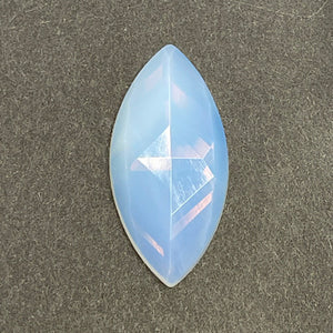 42mm x 20mm white opal navette jewel