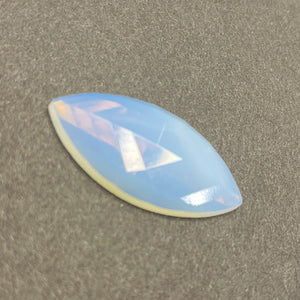 42mm x 20mm white opal navette jewel