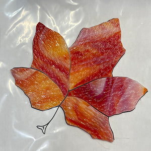 pre-cut spring leaf, 6.25" x 5.6"