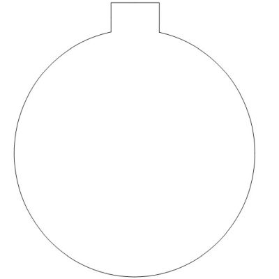 pre-cut ornament (fusible and non-fusible options)