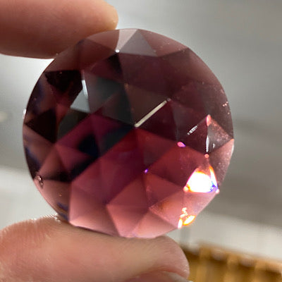 35mm violet faceted jewel