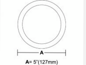 5 inch diameter circle bevel